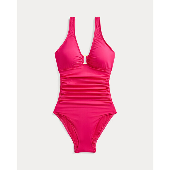 Lauren Ralph Lauren Other - NEW Lauren Ralph Lauren Women's 4 Shirred Ring-Front One-Piece Swimsuit NWT $145